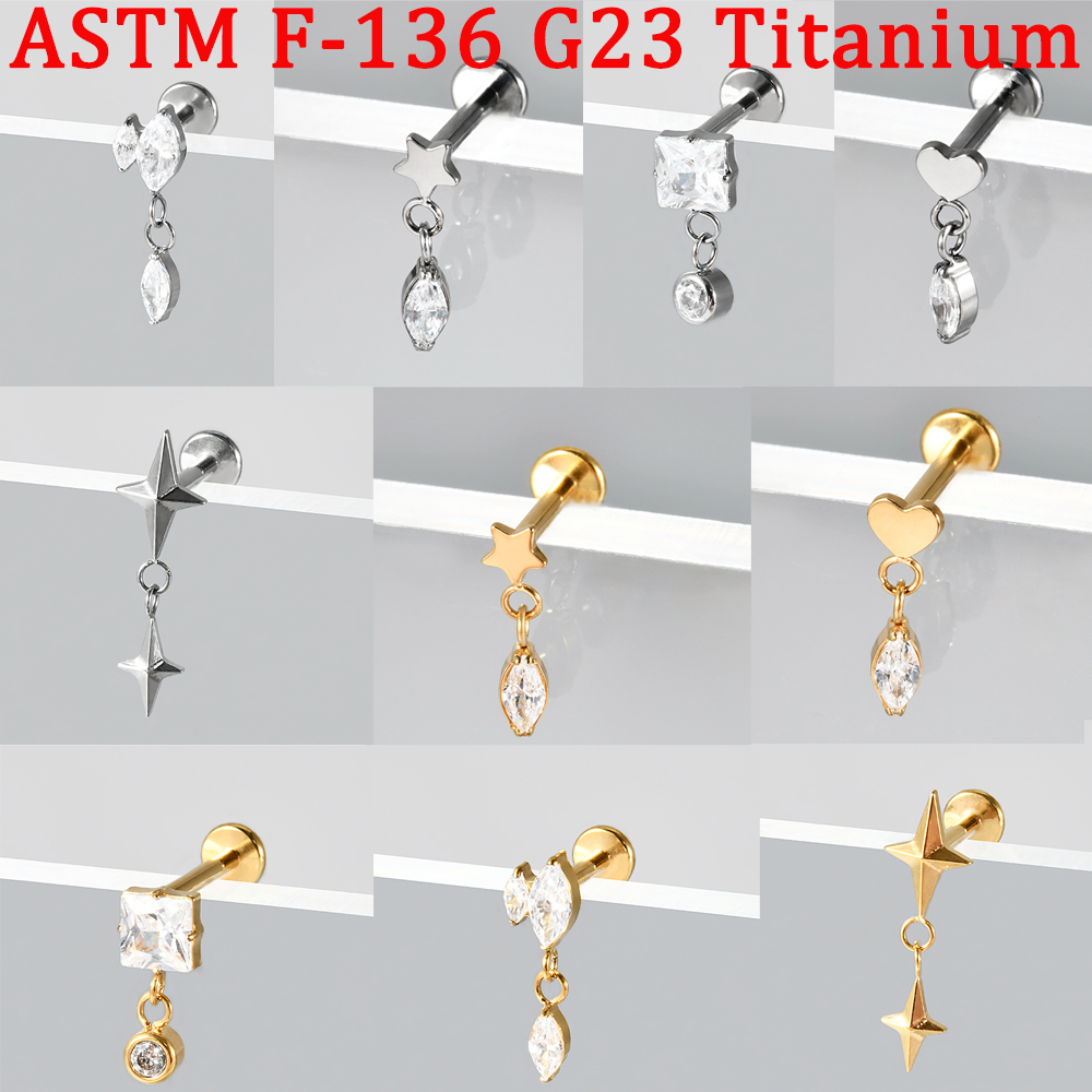 Body Jewelry Implants - 1 ud. Piercing de titanio F-136