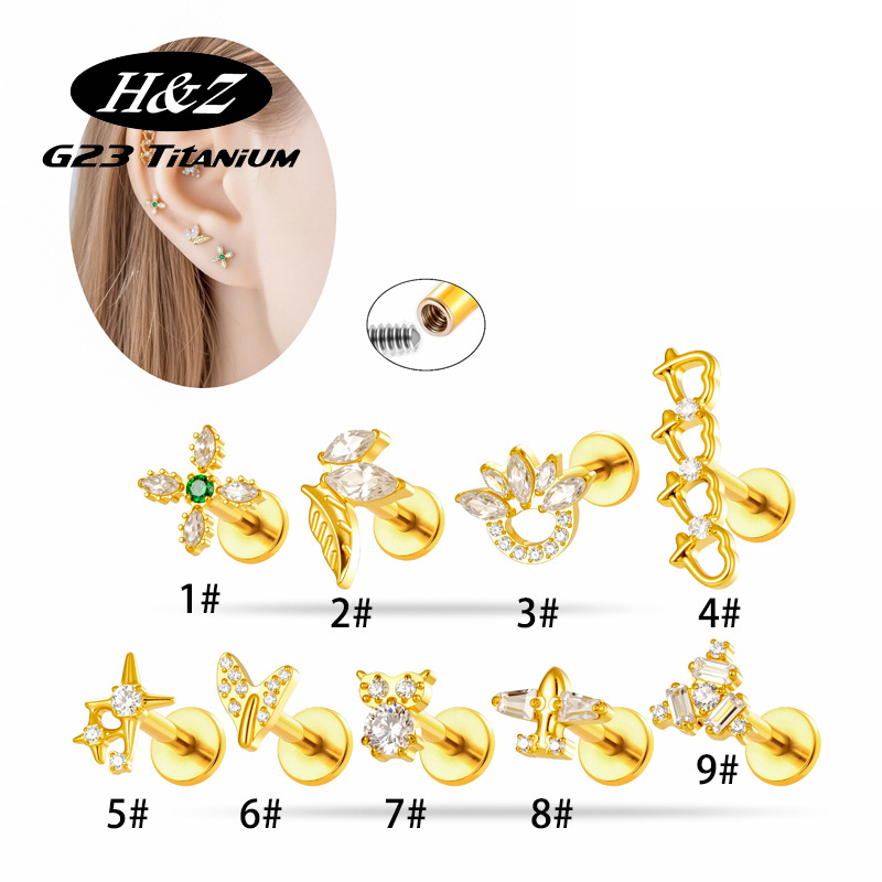 Body Jewelry Implants - 1 ud. Piercing de titanio G23