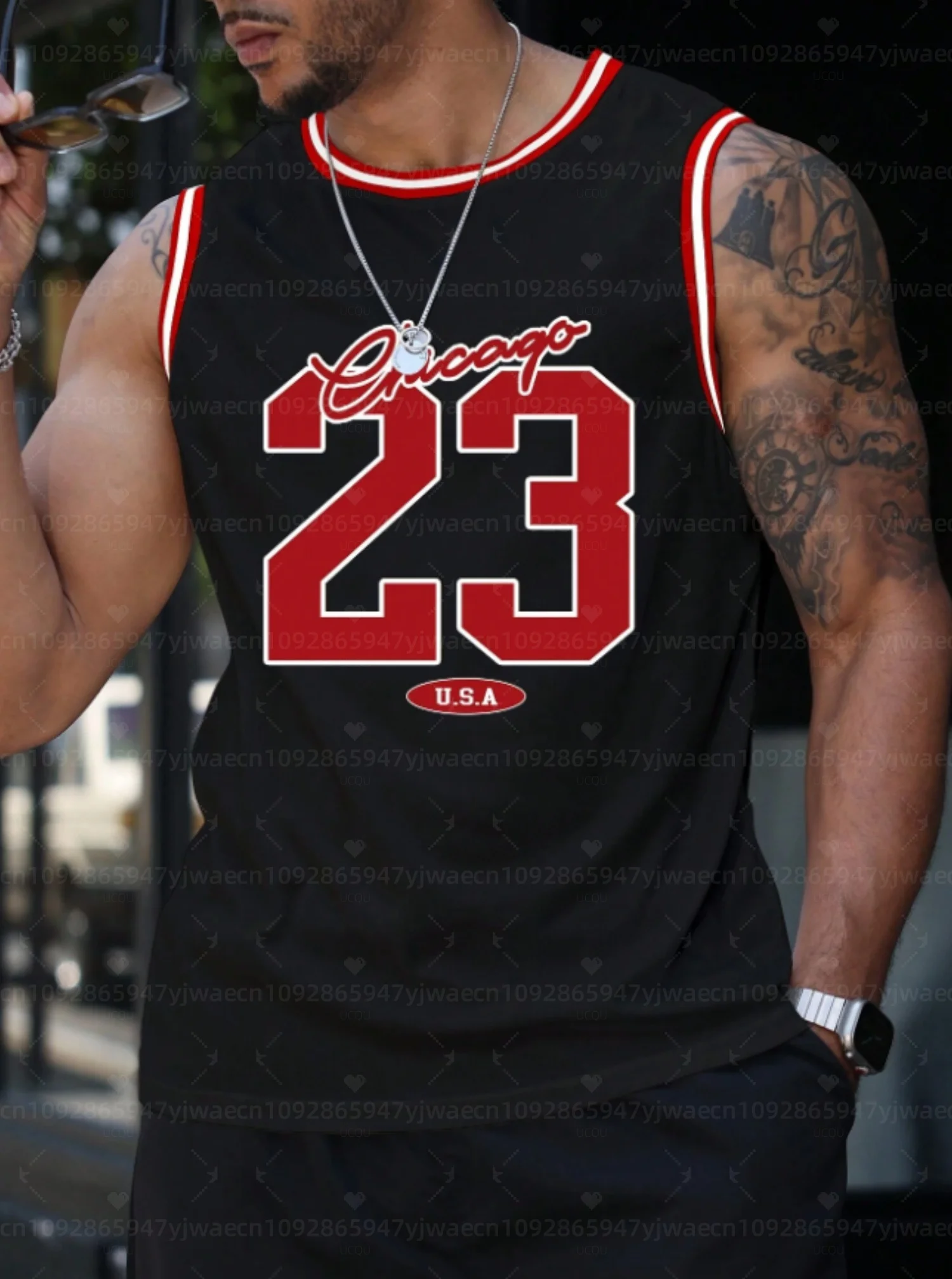 Body Jewelry Chicago - Camiseta sin Mangas con Gráfico de