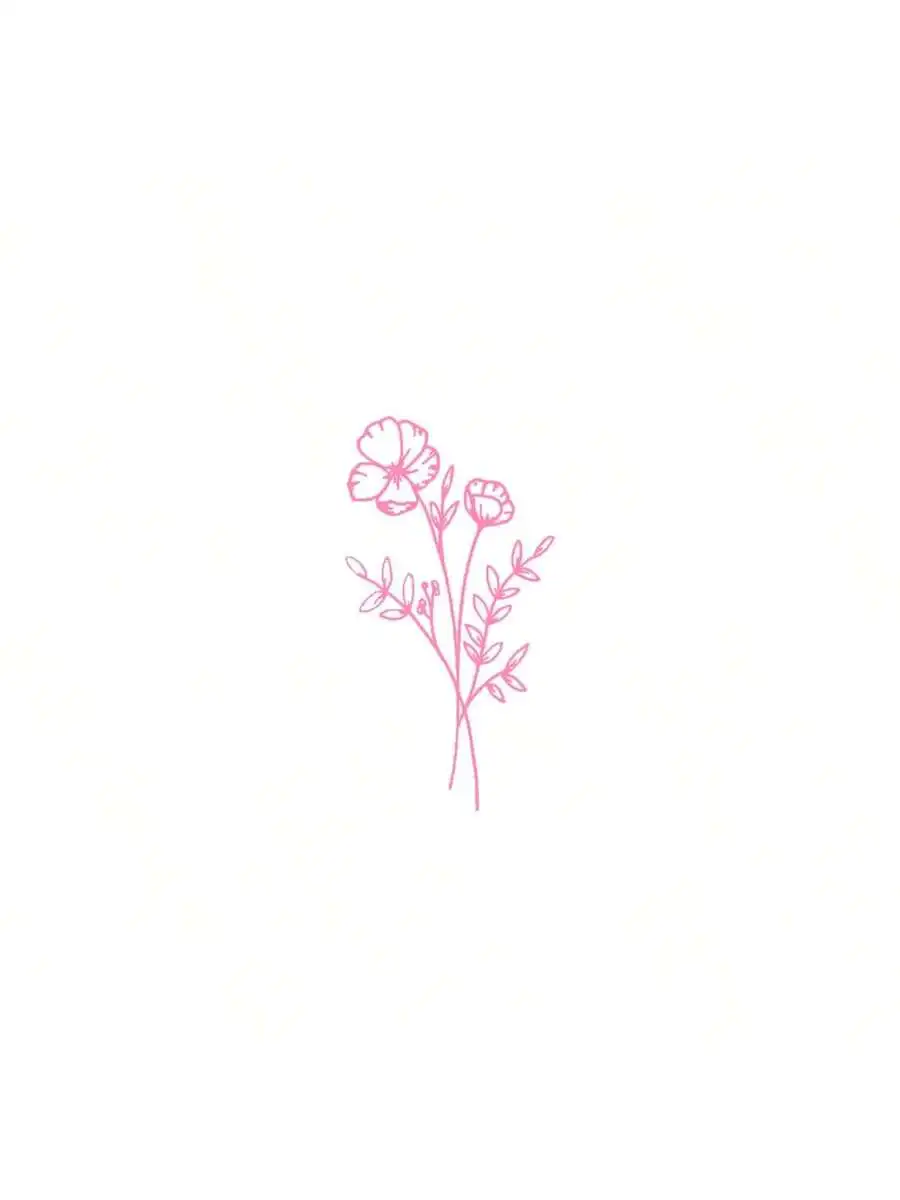 Body Jewelry And Piercing - 1 pegatina de flores silvestres para