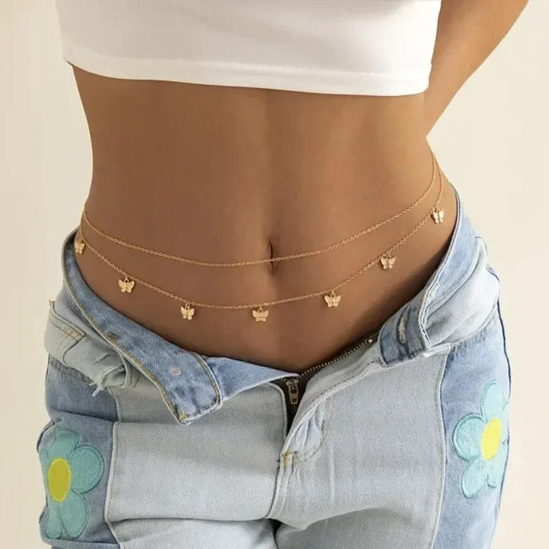 Body Jewelry Outfit - Abalorio nuevo, cadena de mariposa de