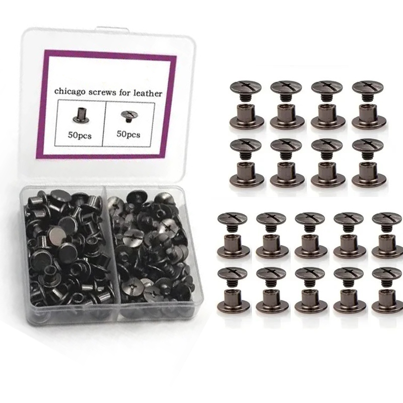 Body Jewelry Chicago - 50 set/caja Chicago tornillo remache poste