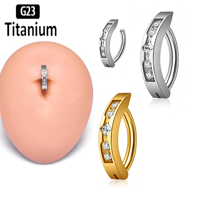 Body Jewelry Implants - Anillo de ombligo de titanio ASTM