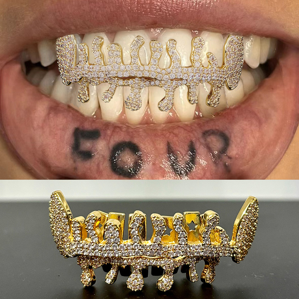 Body Jewelry For Men - RACHELZ Full Iced Out CZ piedra