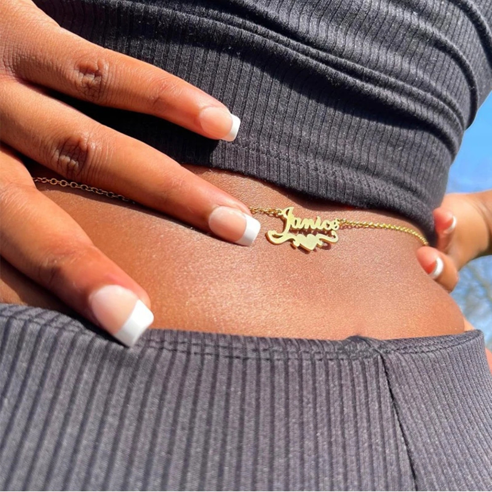 Body Jewelry Names - Cadena de vientre de playa para