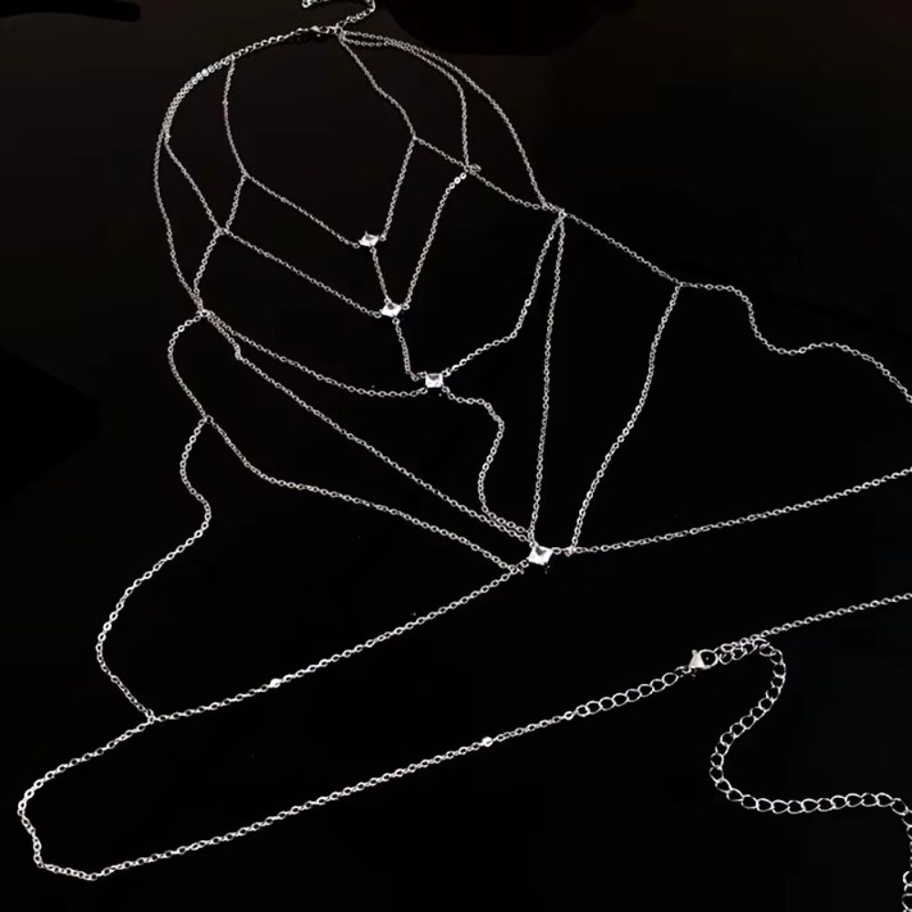 Body Jewelry Trend - Cadena de Pecho con Brillantes y