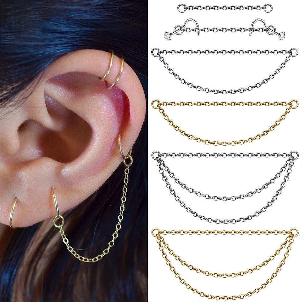 Body Jewelry And Piercing - Cadena de titanio de moda para
