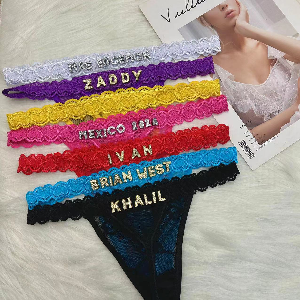 Body Jewelry Names - Tanga personalizada con nombre, tangas con