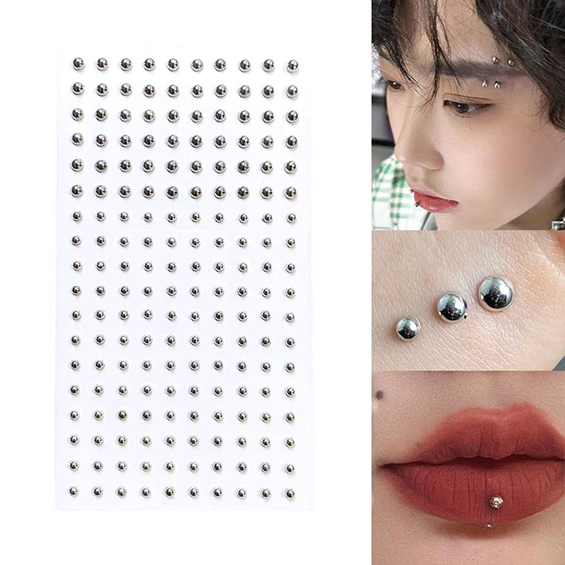 Body Jewelry And Piercing - Pegatina de diamante para nariz falsa,