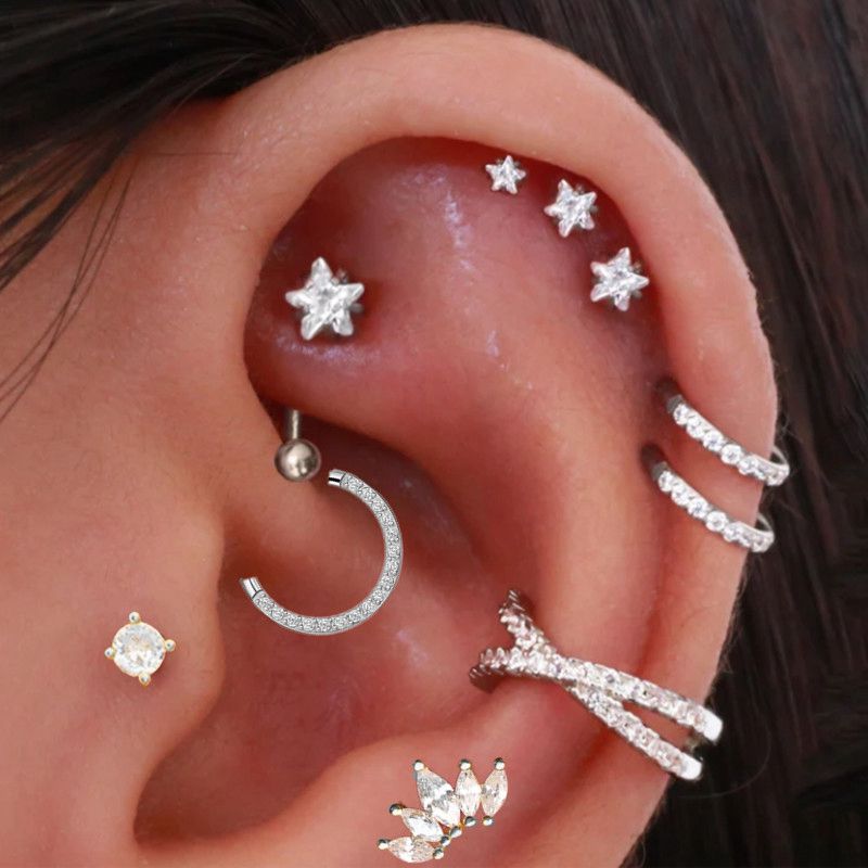 Body Jewelry Trend - Pendientes de estrella con Piercing de