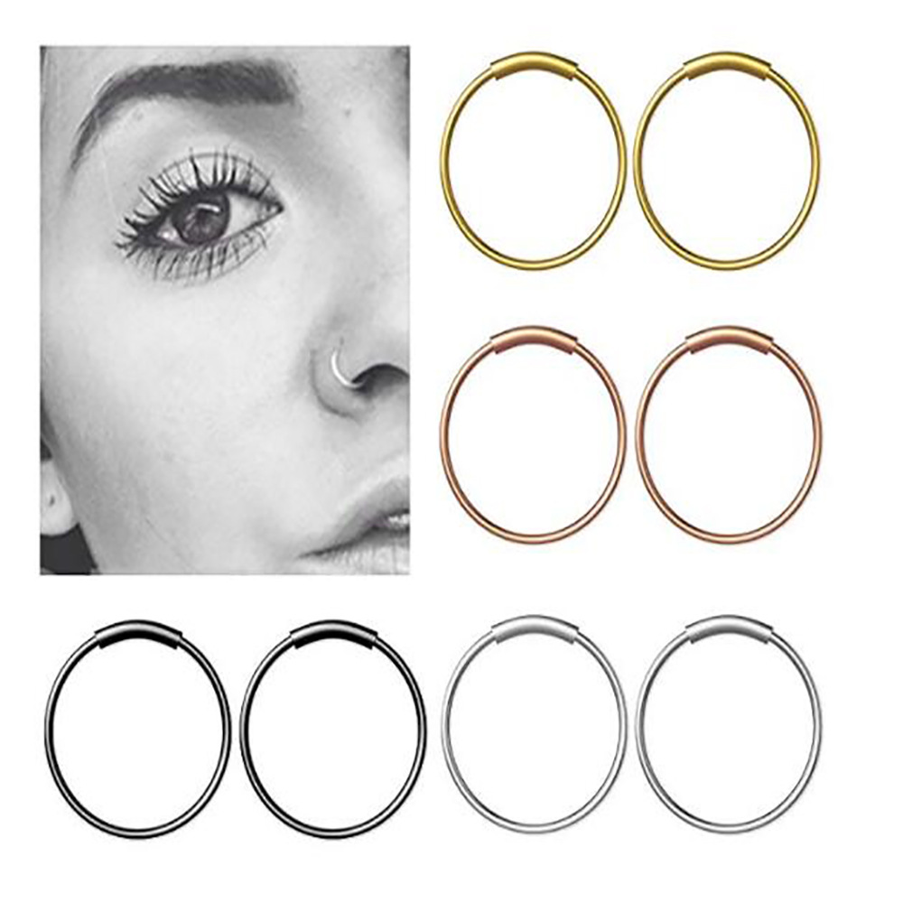 Body Jewelry Art - Lote de 3 Anillos Continuos Sin