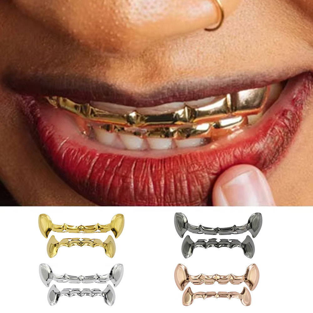 Body Jewelry For Men - YOUNGX-colmillos de vampiro de Hip Hop,