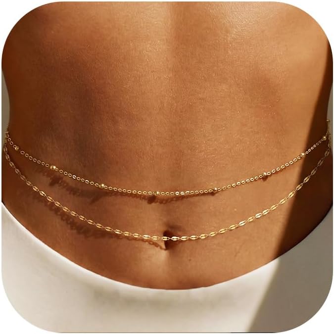 Body Jewelry Outfit - Cadena de cintura chapada en oro