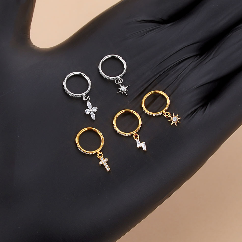 5 pares de pendientes de aro d - Body Jewelry Trend reseña y precio