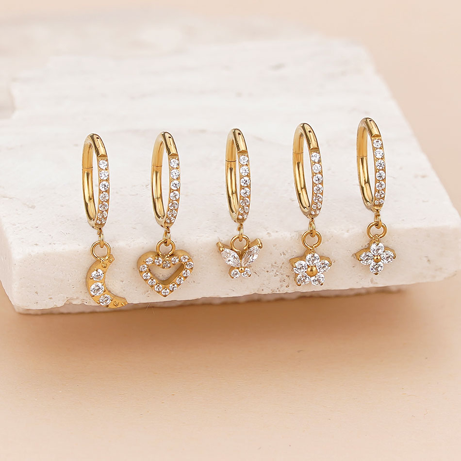 5 pares de pendientes de aro d - Body Jewelry Trend reseña y precio