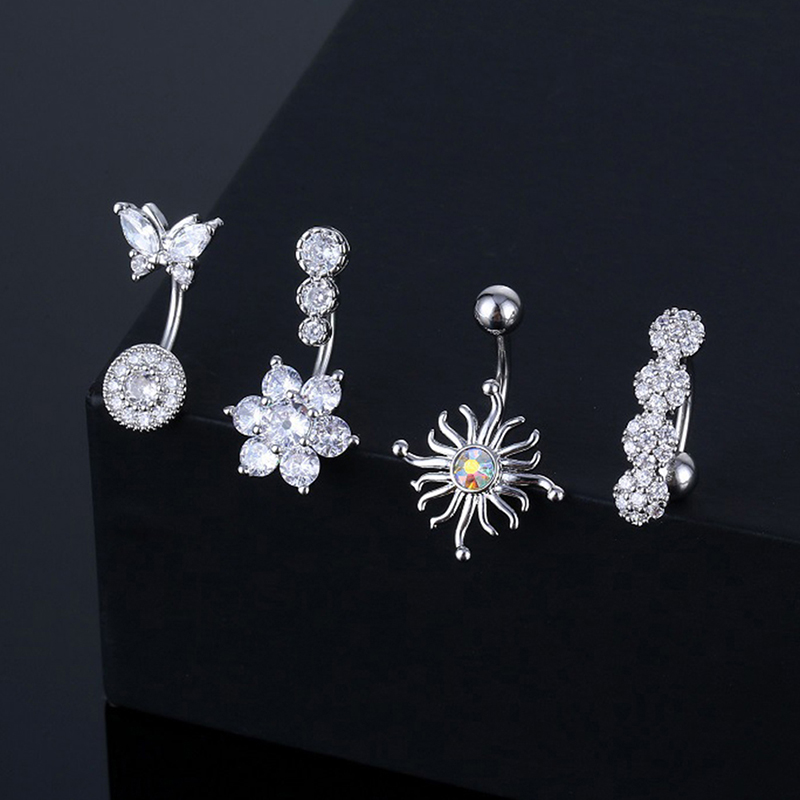 Anillo de cristal para ombligo - Body Jewelry And Piercing reseña y precio