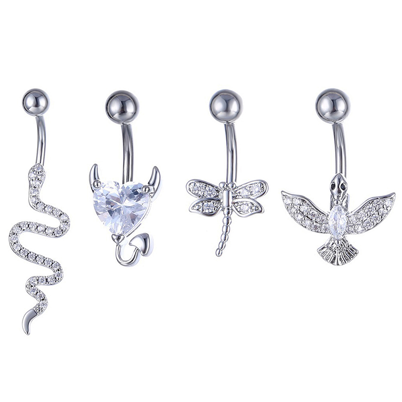 Anillo de cristal para ombligo - Body Jewelry And Piercing reseña y precio