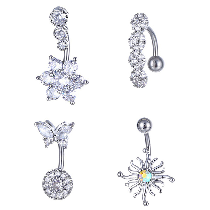 Anillo de cristal para ombligo - Body Jewelry And Piercing reseña y precio