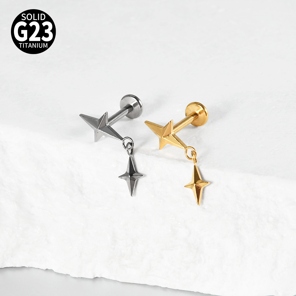 1 ud. Piercing de titanio F-13 - Body Jewelry Implants reseña y precio