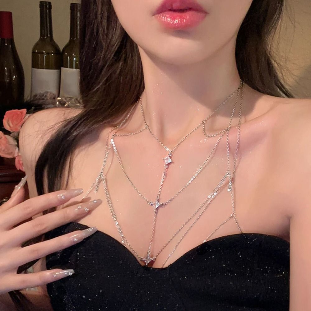 Cadena de Pecho con Brillantin - Body Jewelry Trend reseña y precio