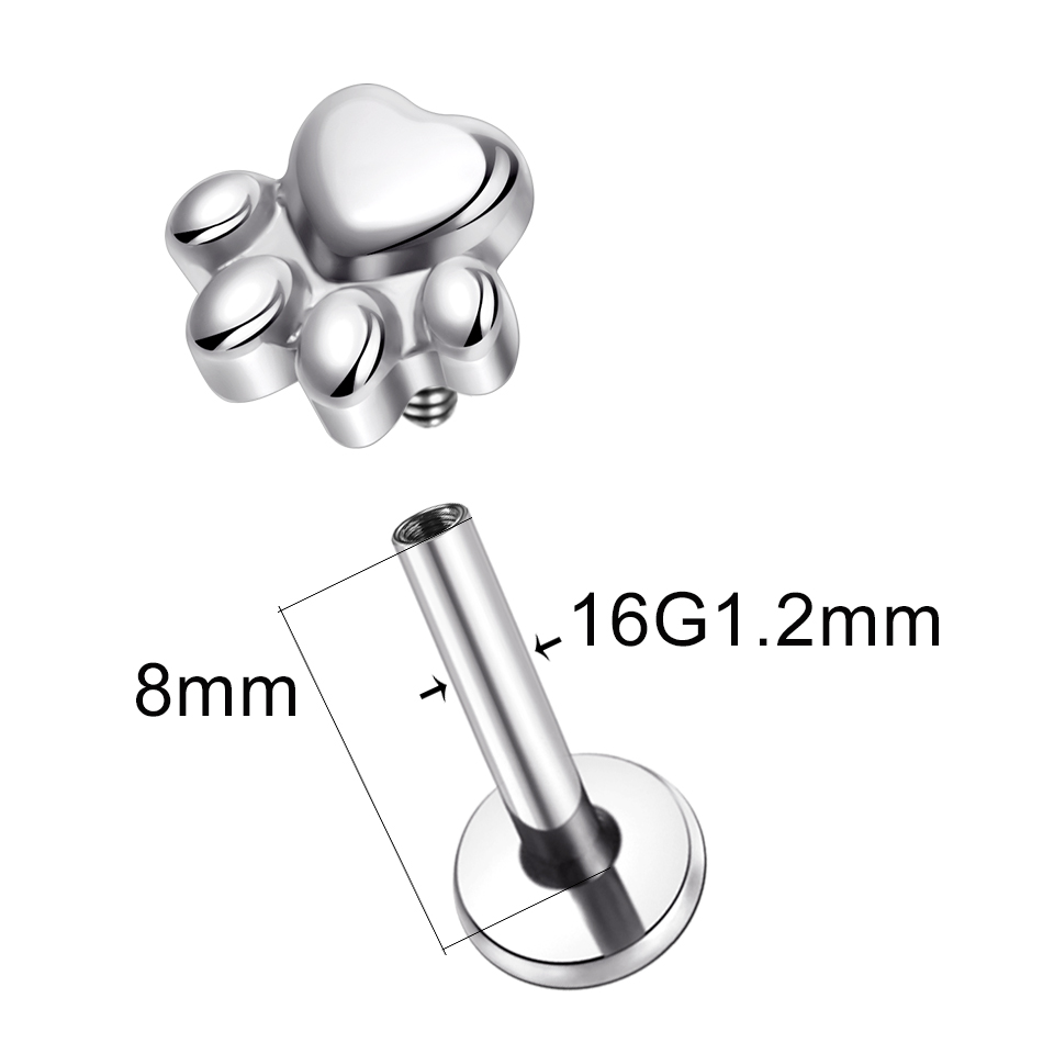 Pendientes de titanio con esta - Body Jewelry Implants reseña y precio
