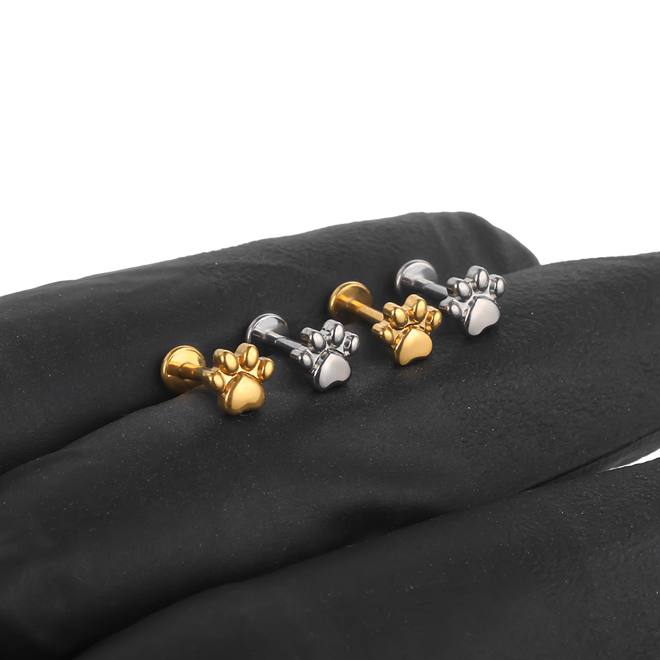 Pendientes de titanio con esta - Body Jewelry Implants reseña y precio