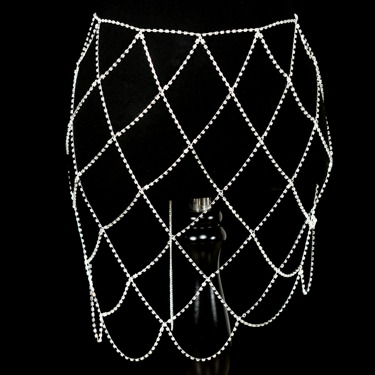 Falda de cintura de malla con  - Body Jewelry Dress reseña y precio