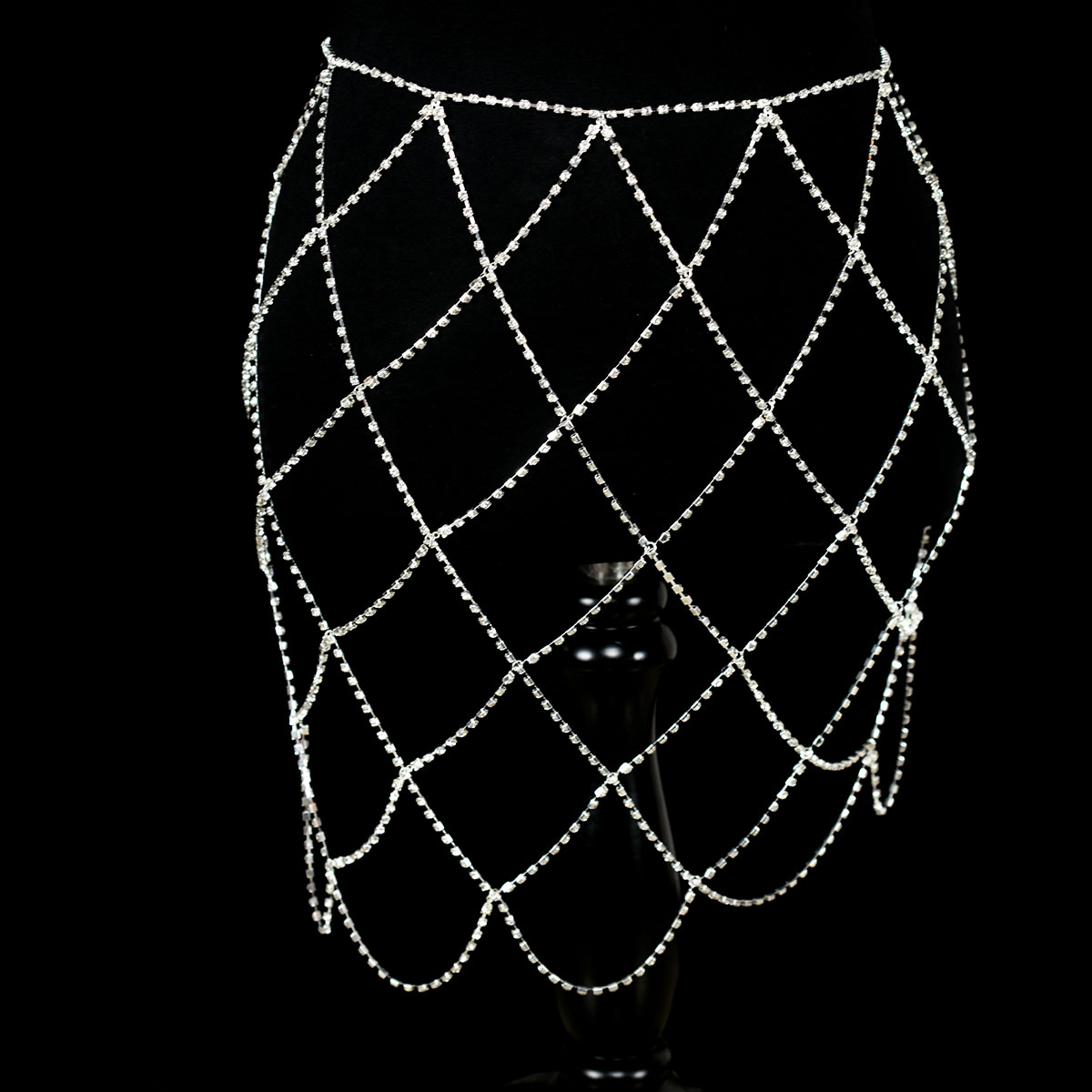 Falda de cintura de malla con  - Body Jewelry Dress reseña y precio