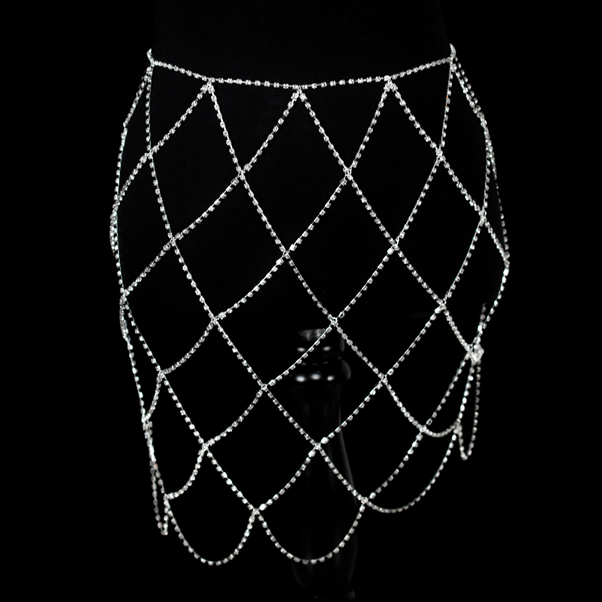 Falda de cintura de malla con  - Body Jewelry Dress reseña y precio
