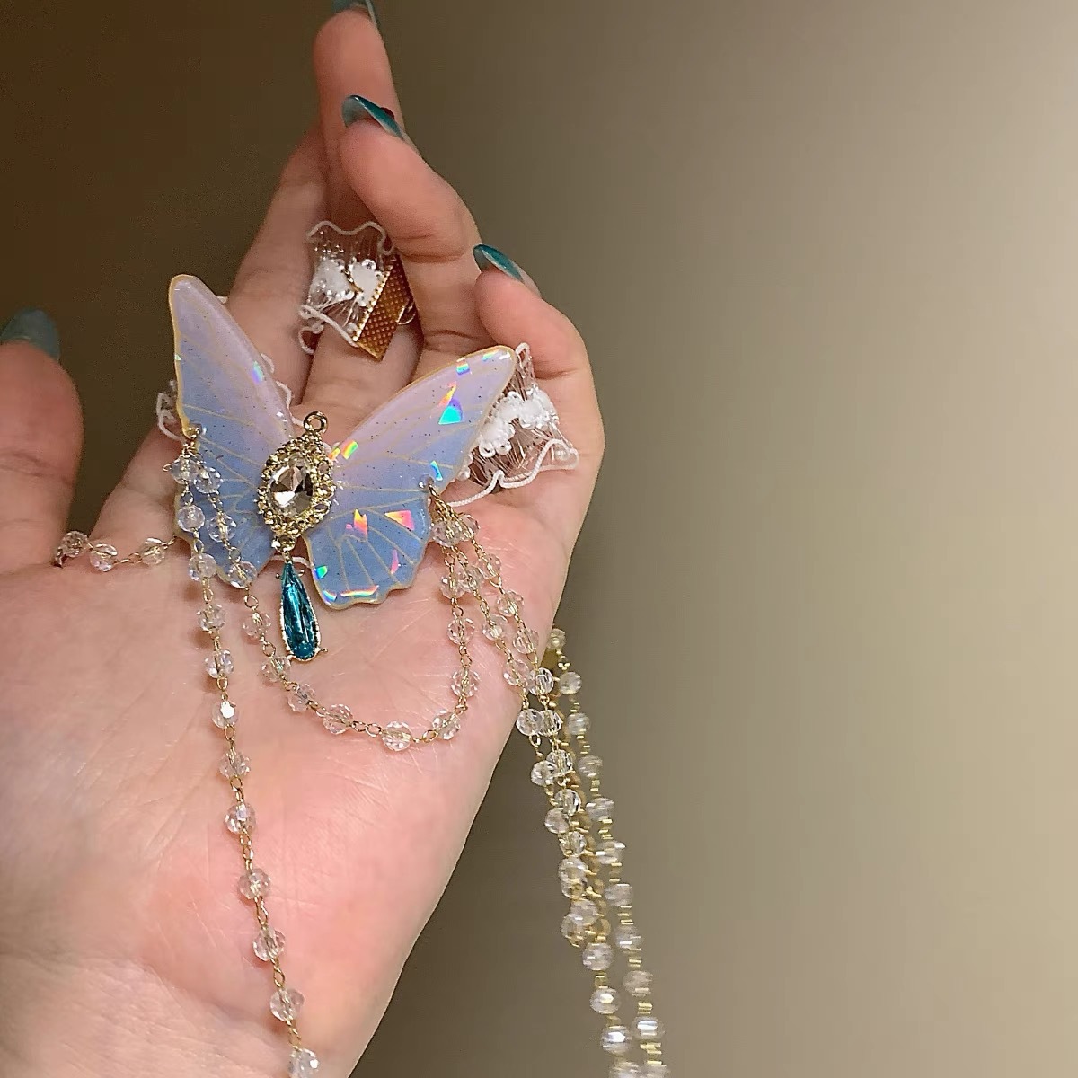 Cadena de pierna de encaje elá - Body Jewelry Outfit reseña y precio