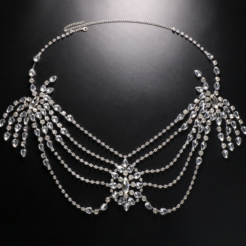Collar de cadena de hombro nup - Body Jewelry Dress reseña y precio