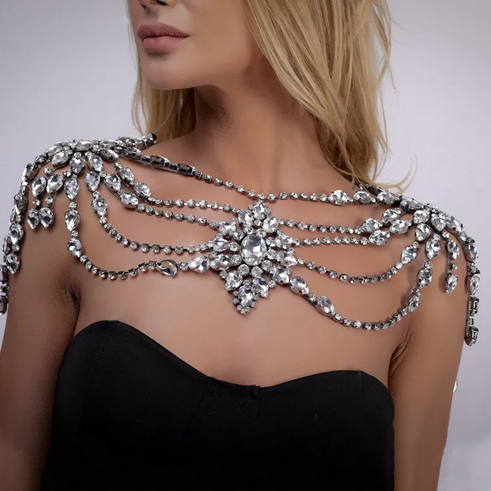 Collar de cadena de hombro nup - Body Jewelry Dress reseña y precio