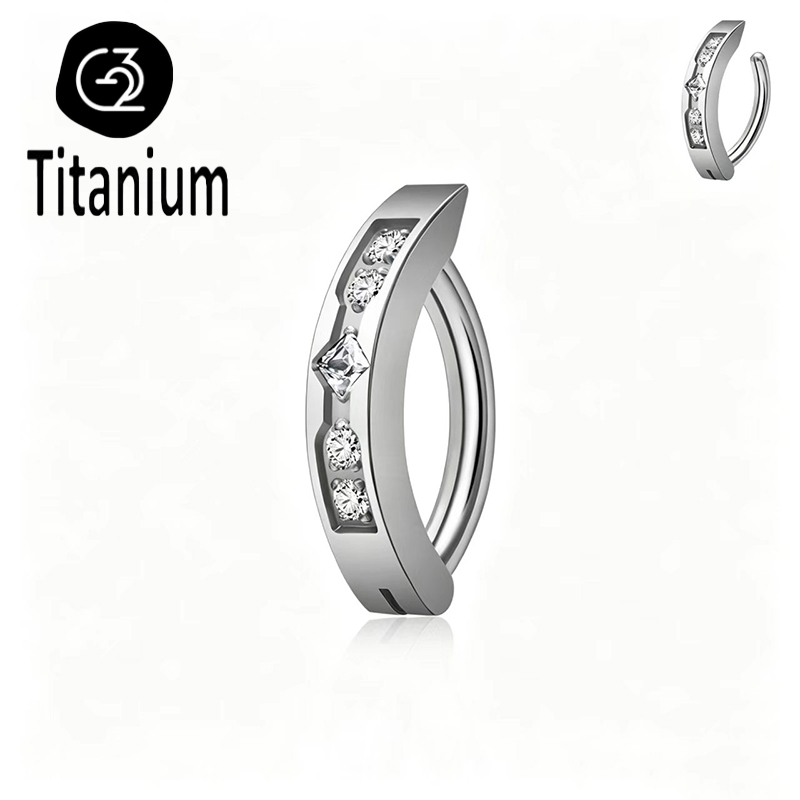Anillo de ombligo de titanio A - Body Jewelry Implants reseña y precio