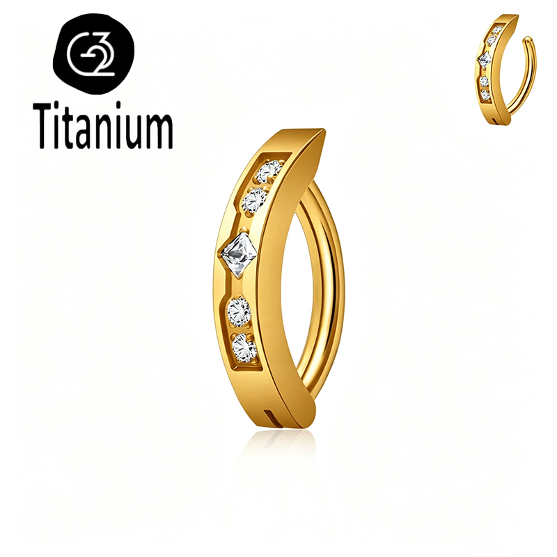 Anillo de ombligo de titanio A - Body Jewelry Implants reseña y precio
