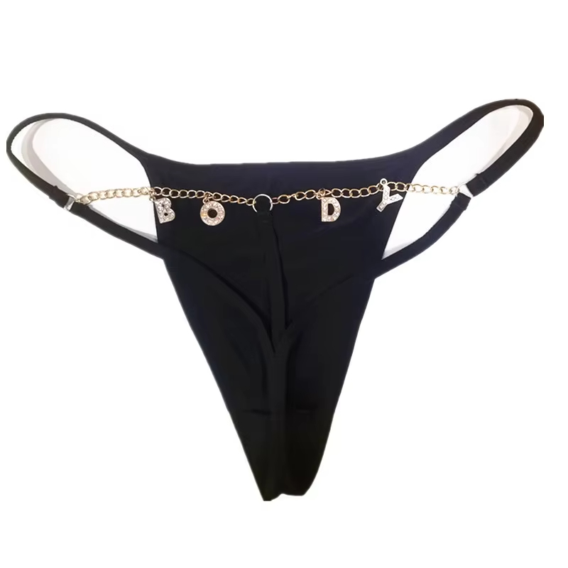 Tanga de cadena personalizada  - Body Jewelry Names reseña y precio