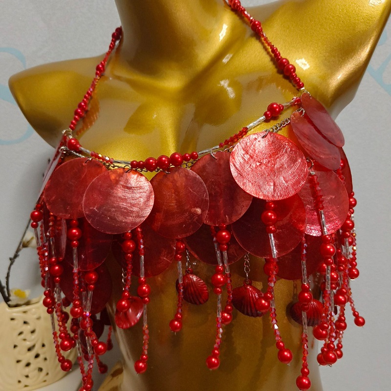 Top de sirena brillante hecho  - Body Jewelry Outfit reseña y precio