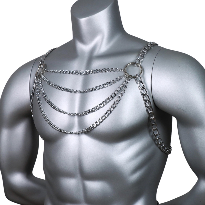 Cadena Metal para pecho para h - Body Jewelry For Men reseña y precio