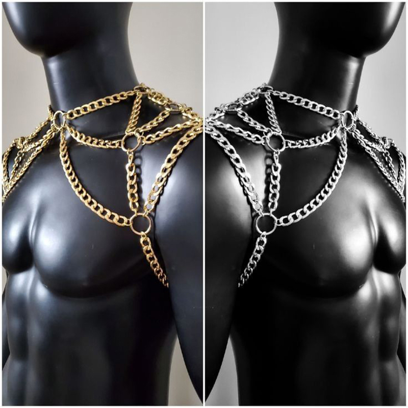 Punk hombres hombro cuerpo cad - Body Jewelry For Men reseña y precio