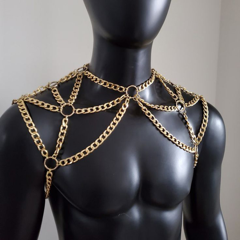 Punk hombres hombro cuerpo cad - Body Jewelry For Men reseña y precio
