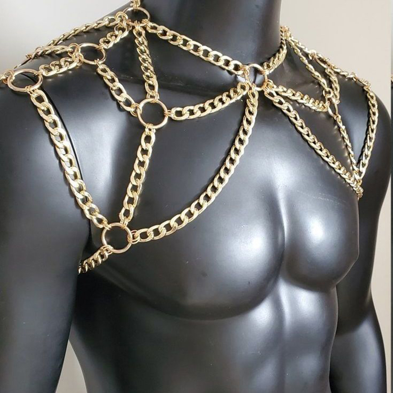 Punk hombres hombro cuerpo cad - Body Jewelry For Men reseña y precio