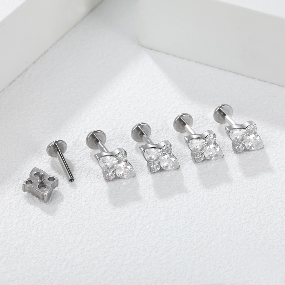 Pendientes de titanio Labret p - Body Jewelry Trend reseña y precio