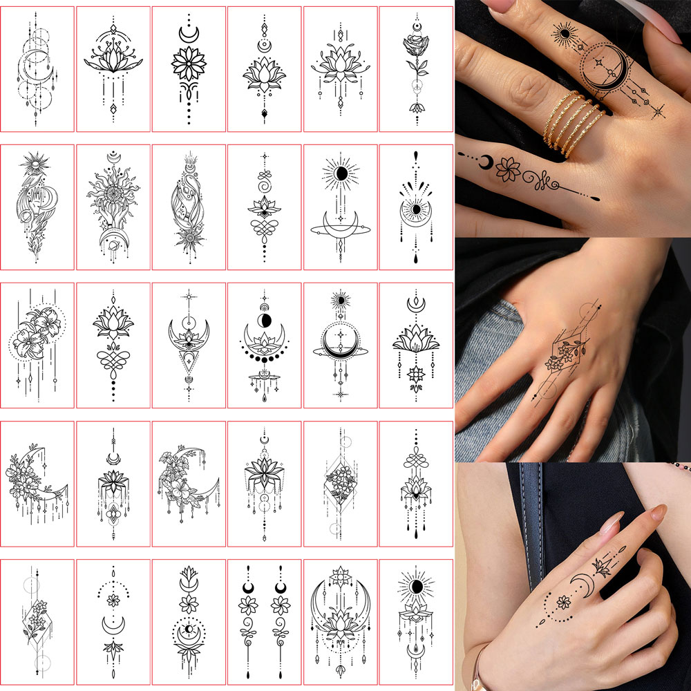 30 pegatinas impermeables para - Body Jewelry Tattoo reseña y precio