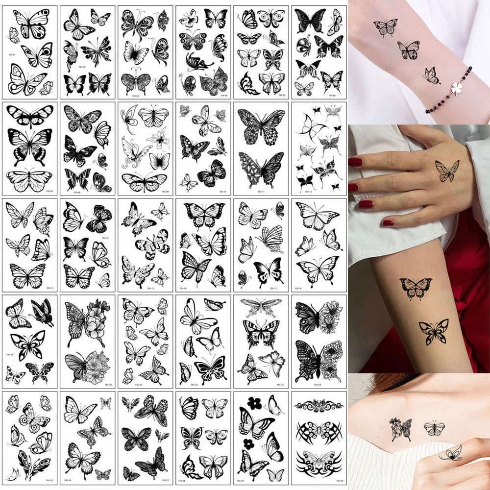 30 pegatinas impermeables para - Body Jewelry Tattoo reseña y precio