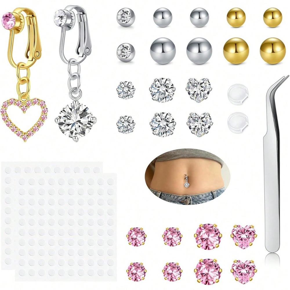 Piercing Falso Dorado para Omb - Body Jewelry And Piercing reseña y precio