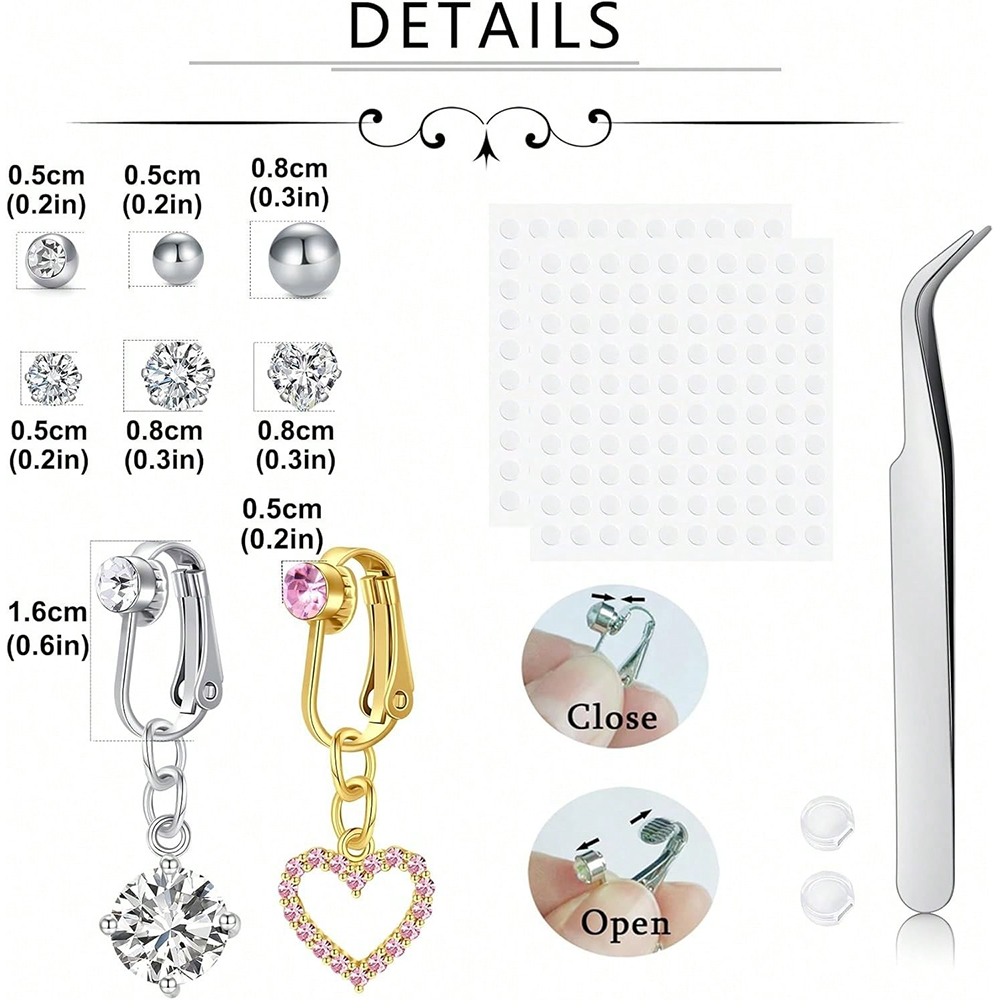 Piercing Falso Dorado para Omb - Body Jewelry And Piercing reseña y precio