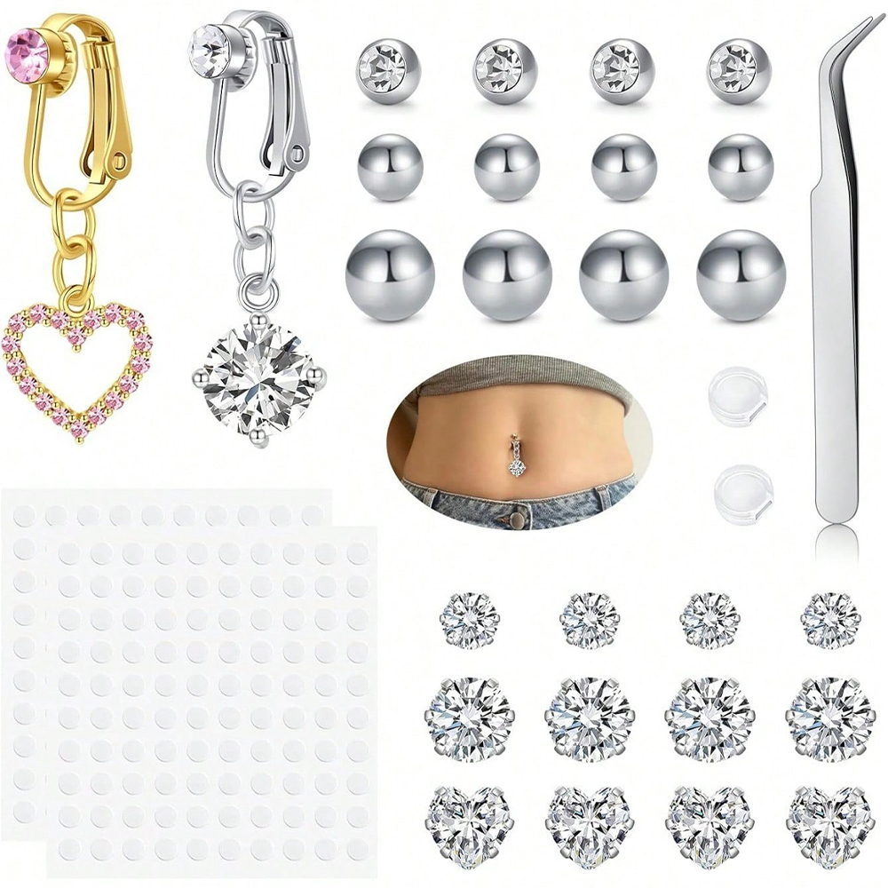 Piercing Falso Dorado para Omb - Body Jewelry And Piercing reseña y precio