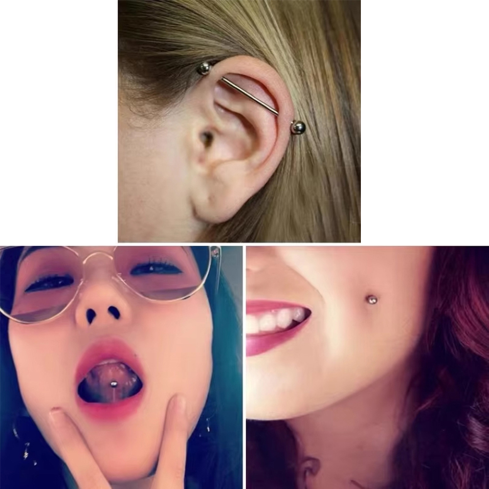 2 piezas/lote, Barra recta de  - Body Jewelry Implants reseña y precio