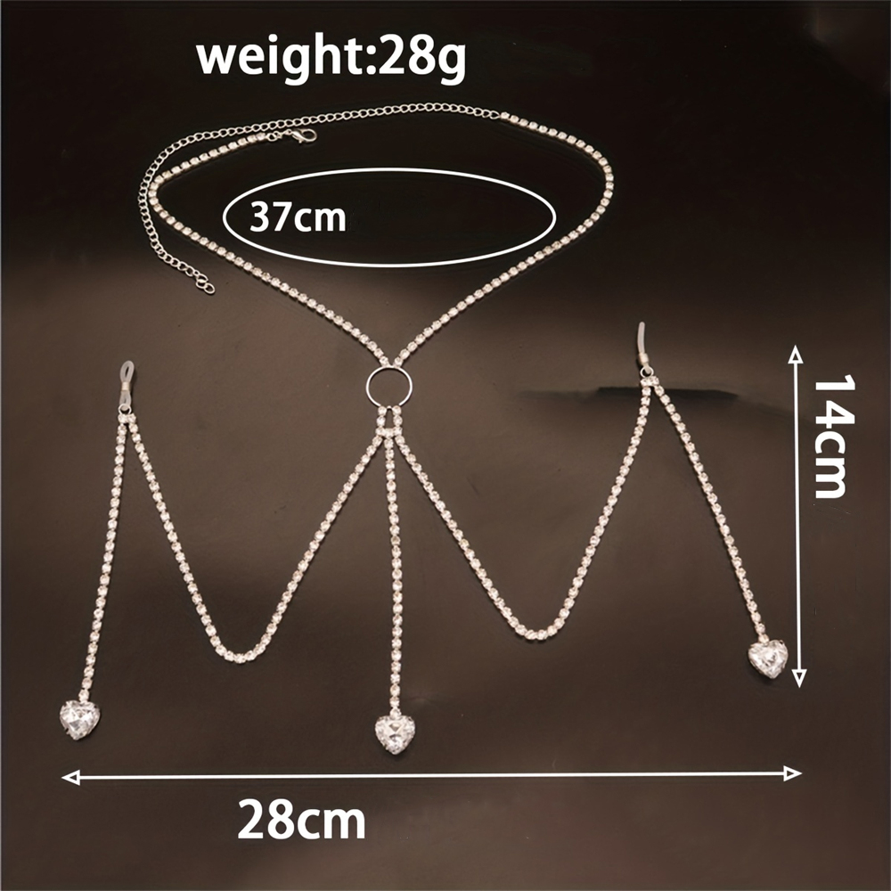 Cadena de cuerpo en forma de c - Body Jewelry Art reseña y precio
