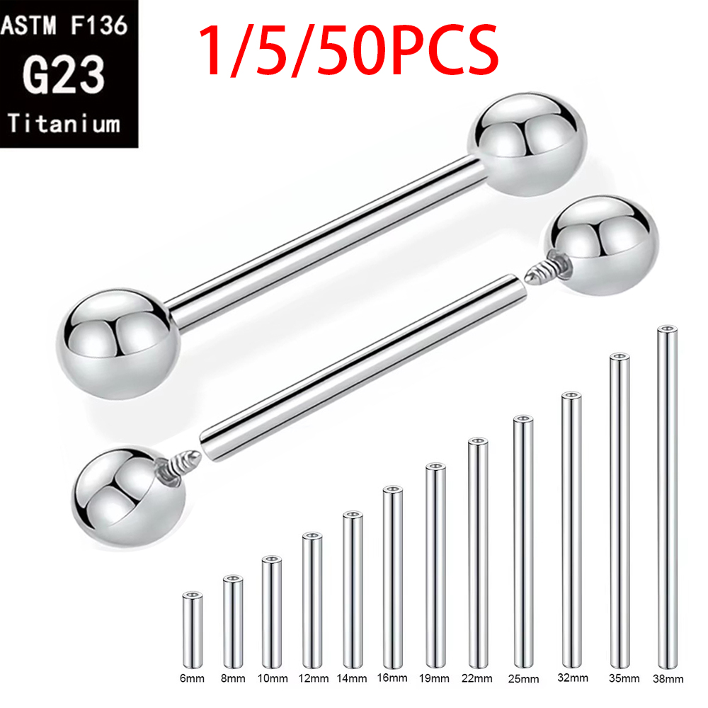 1/5/50PCS ASTM F136 Titanio de - Body Jewelry Implants reseña y precio