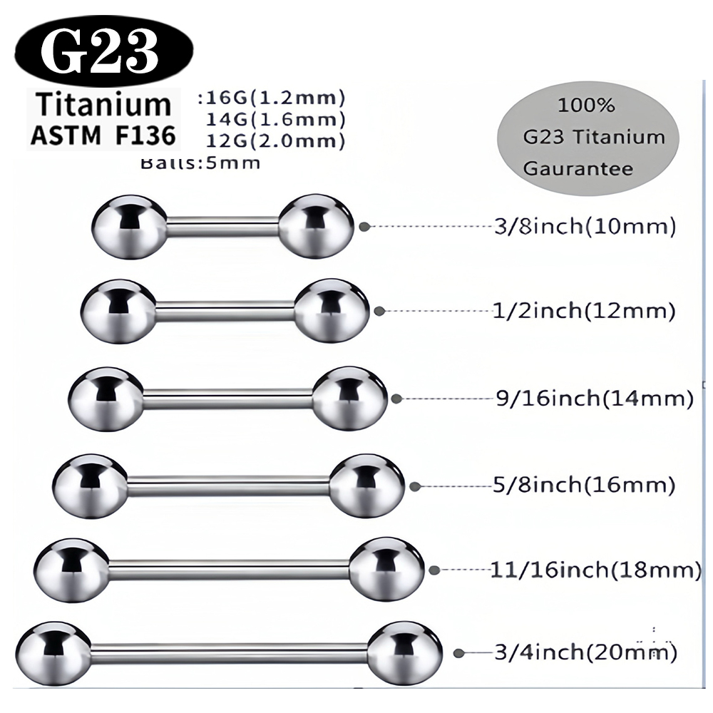 1/5/50PCS ASTM F136 Titanio de - Body Jewelry Implants reseña y precio